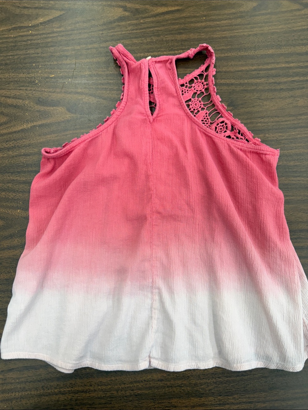 Hollister Pink Ombre Crochet Halter Top - Picture 7 of 7